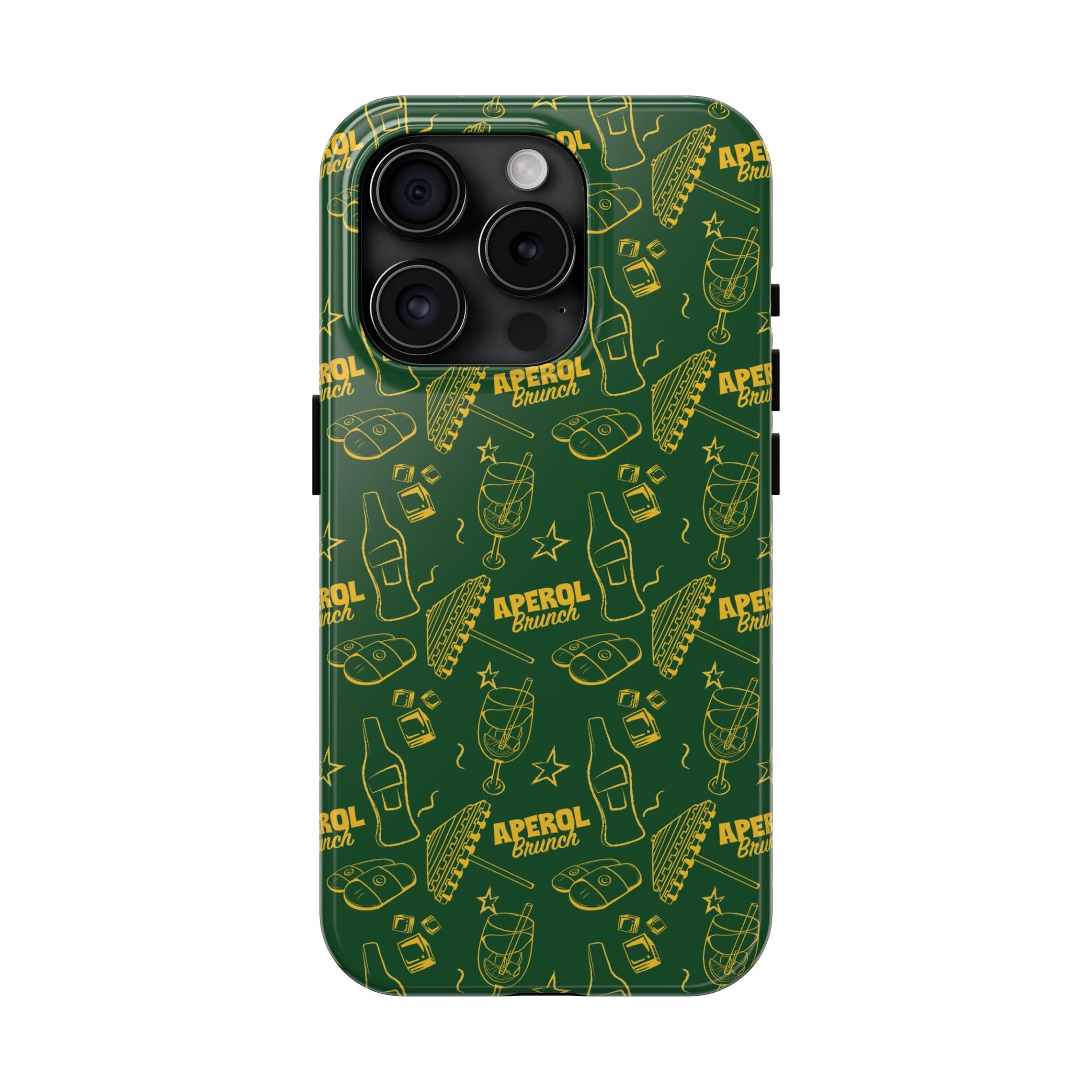 Aperol Brunch Tough Phone Case — Citrus Cocktail Protective Cover