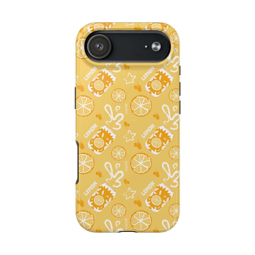Lemon Brunch Tough Phone Case — Yellow Aperol Inspired Design