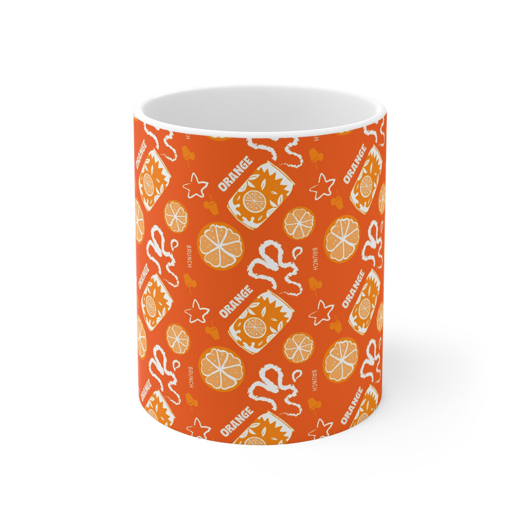 Orange Fruit Brunch 11oz Coffee Mug — Orange Fruit Brunch Collection Inspired Design