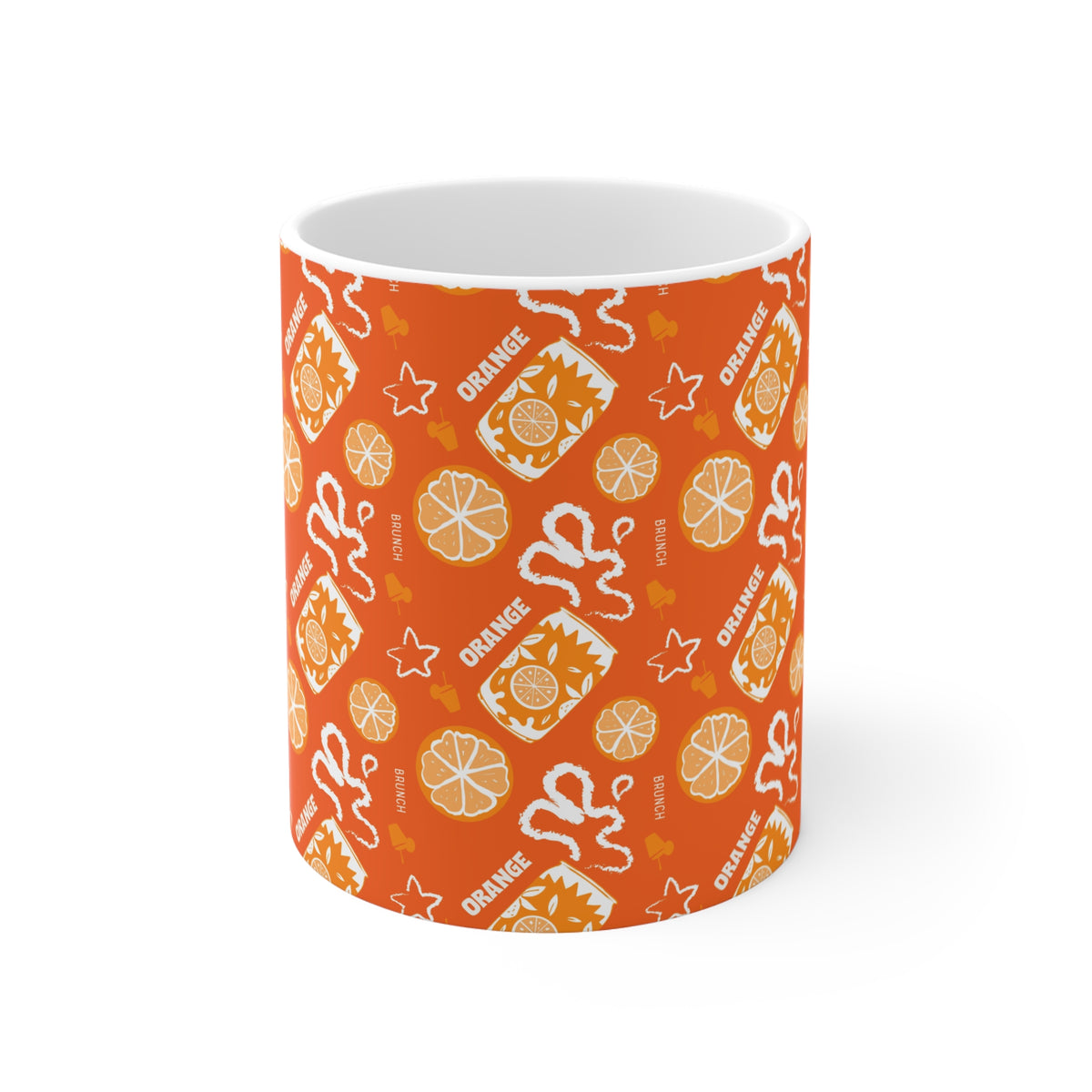 Orange Fruit Brunch 11oz Coffee Mug — Orange Fruit Brunch Collection Inspired Design
