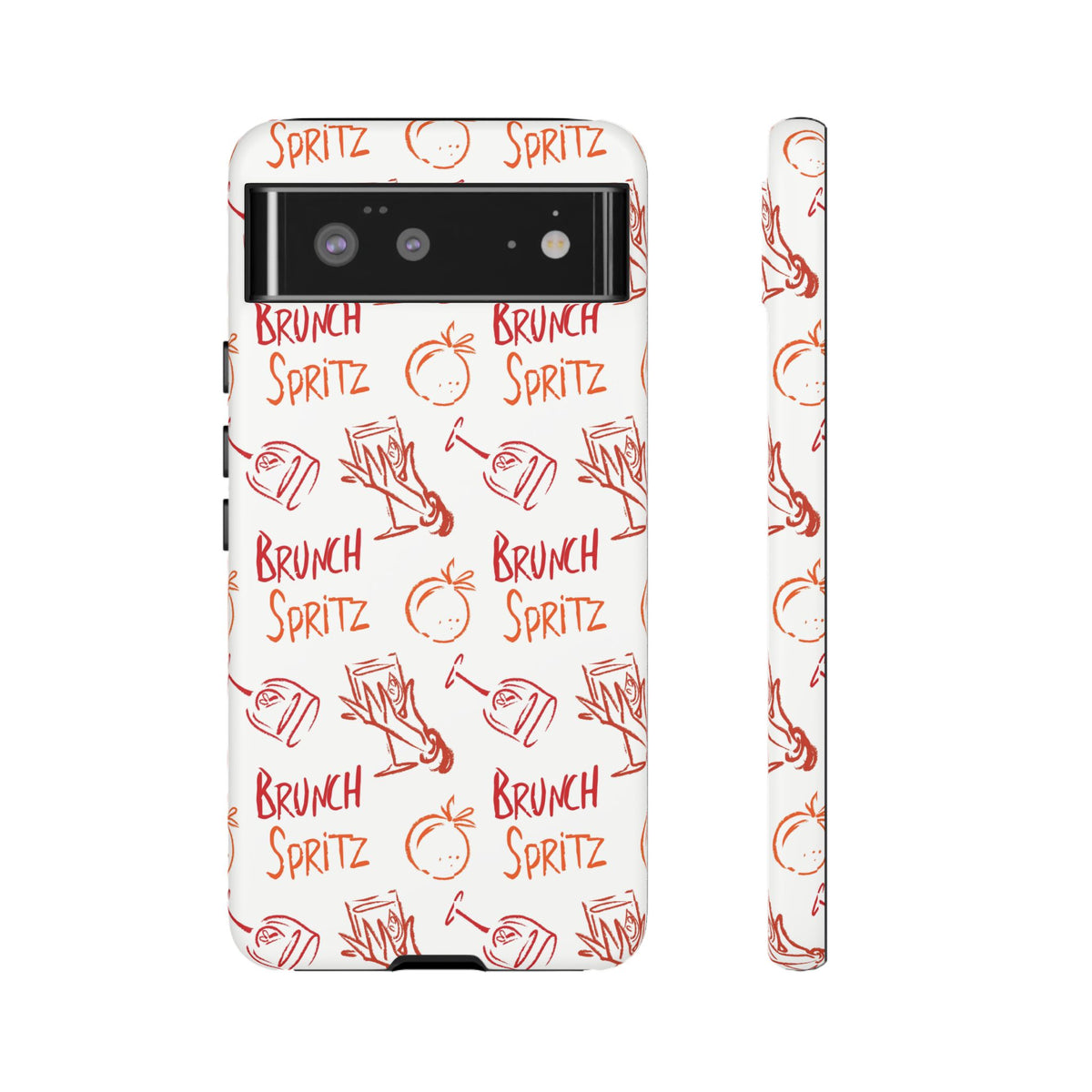 Brunch Spritz Phone Case — Red & Orange Aperol Inspired Design