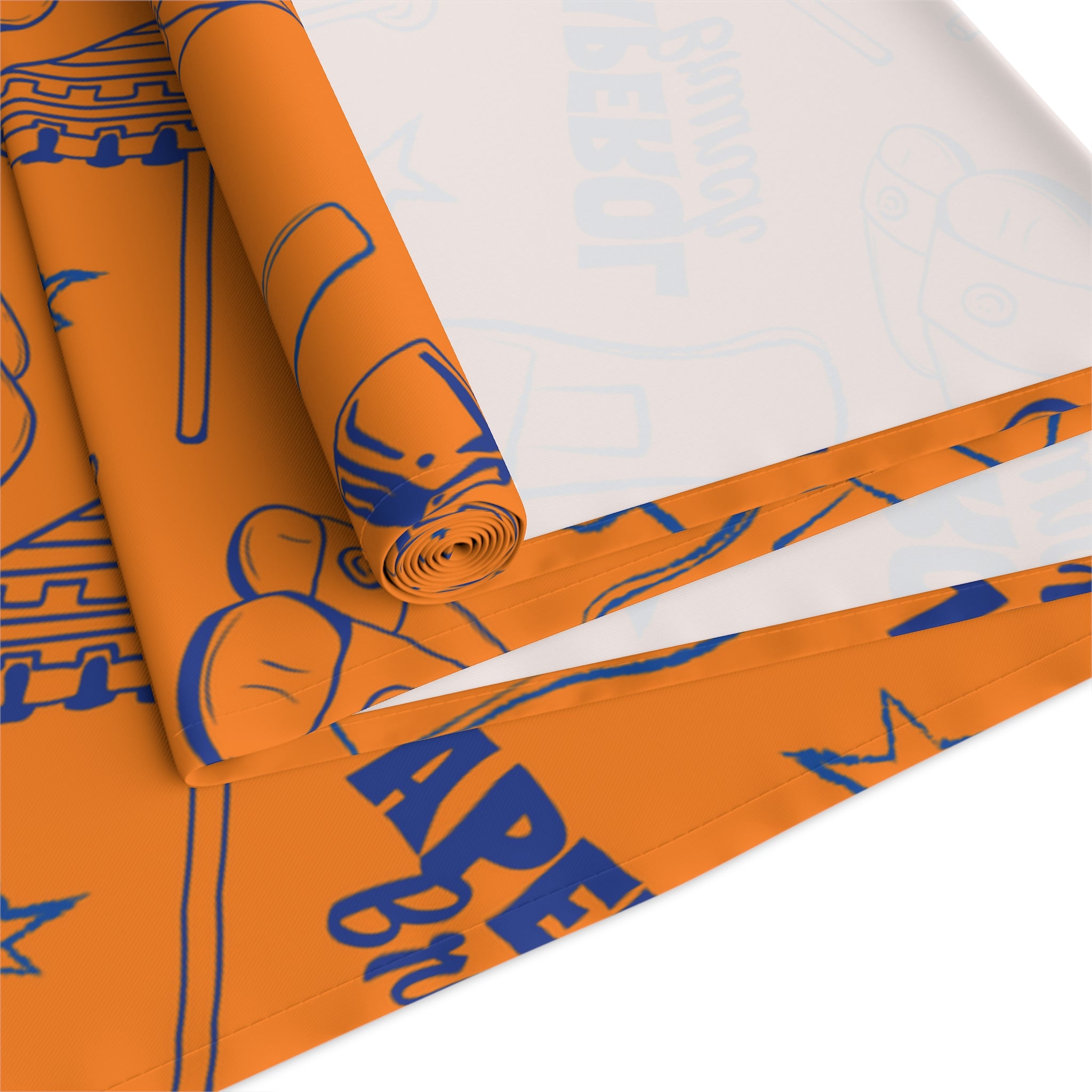 Aperol Brunch Table Runner — Orange Citrus Summer Decor