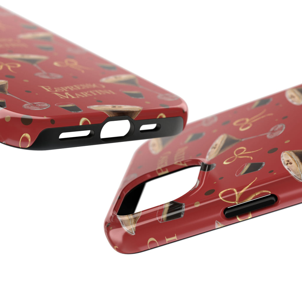 Espresso Martini Tough Phone Case — Red Espresso Collection Inspired Design