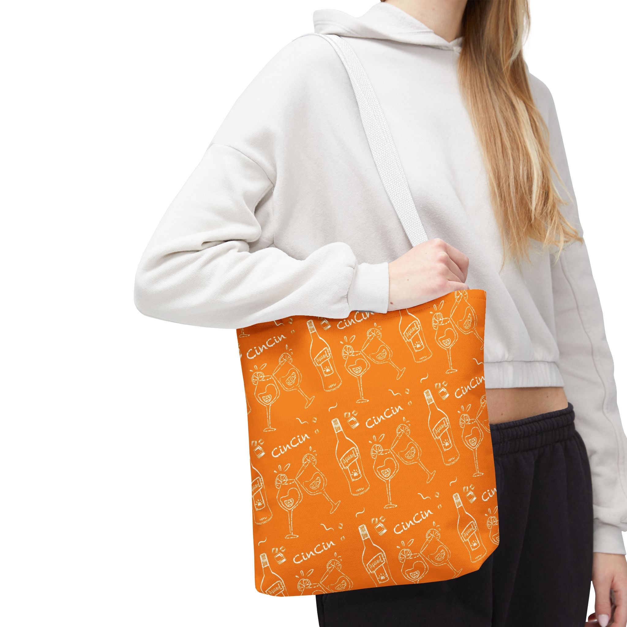 Cin‑Cin Cocktail Tote Bag — Orange Cin Cin Collection Inspired Design