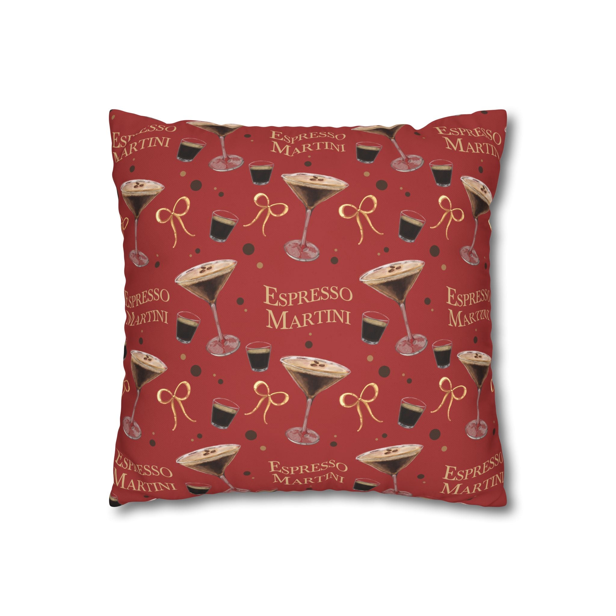 Espresso Martini Pillowcase — Red Espresso Collection Inspired Design