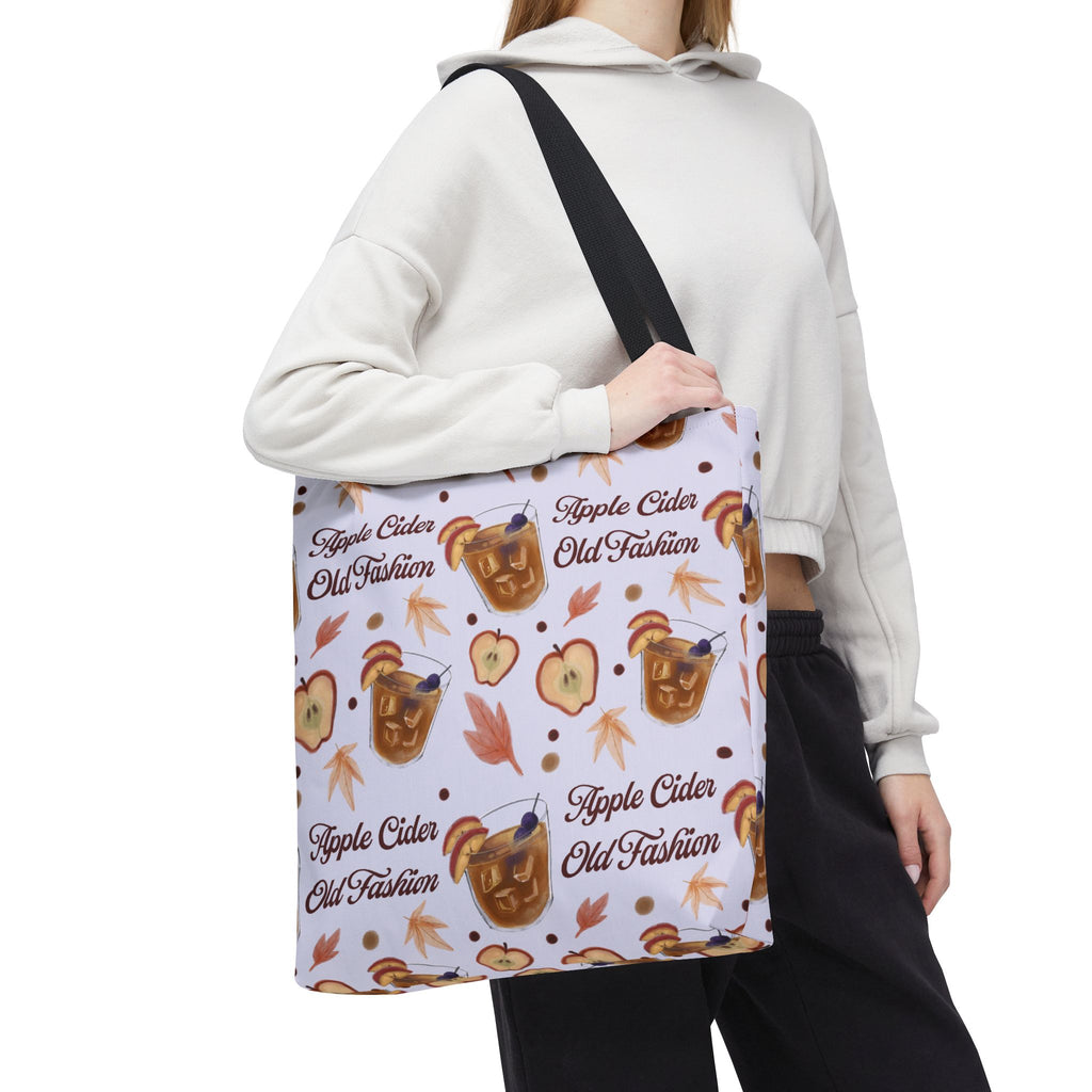 Apple Cider Old Fashioned Tote Bag — Light Violet Apple Cider Collection Inspired Design
