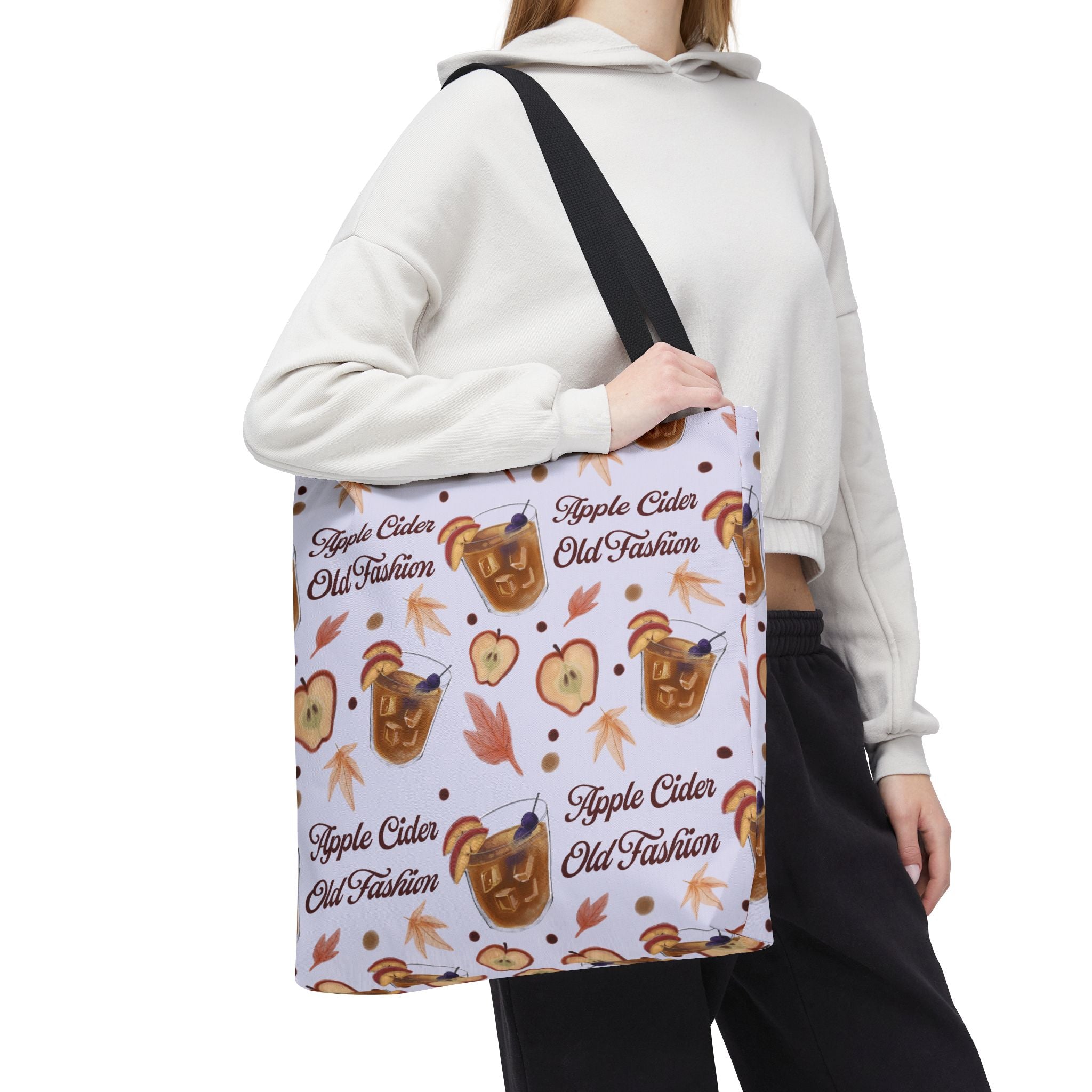 Apple Cider Old Fashioned Tote Bag — Light Violet Apple Cider Collection Inspired Design