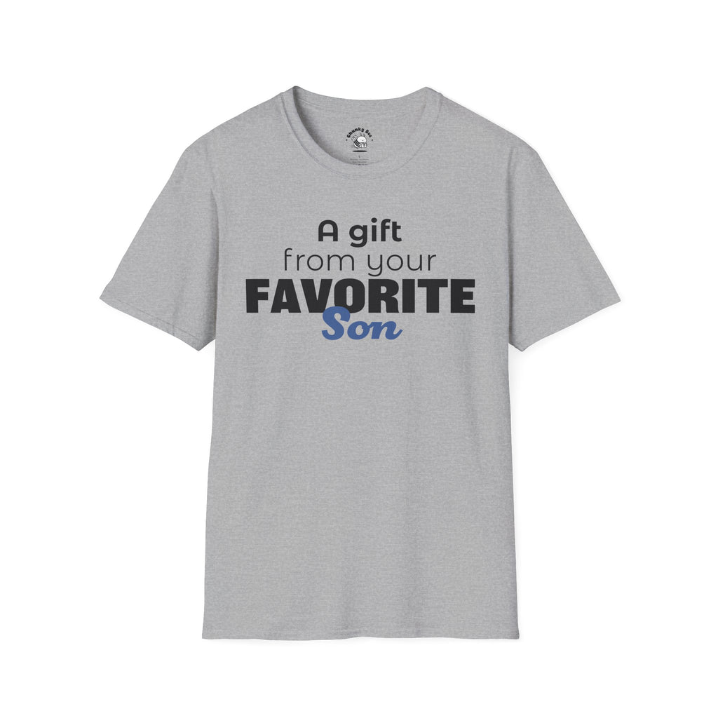 Favorite Son Gift for Mom T-Shirt – Funny Mother’s Day Shirt from Son | Mom Graphic Tee