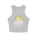 Lime Brunch Racer Tank Top — Green Aperol Inspired Design