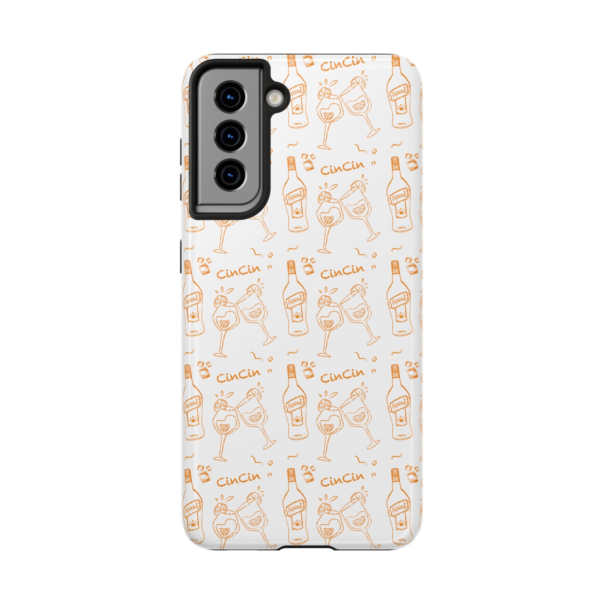 Cin Cin Spritz Tough Phone Case — Citrus Cocktail Pattern