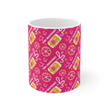 Pink Grapefruit Fruit Brunch 11oz Coffee Mug — Pink Grapefruit Collection Inspired Design