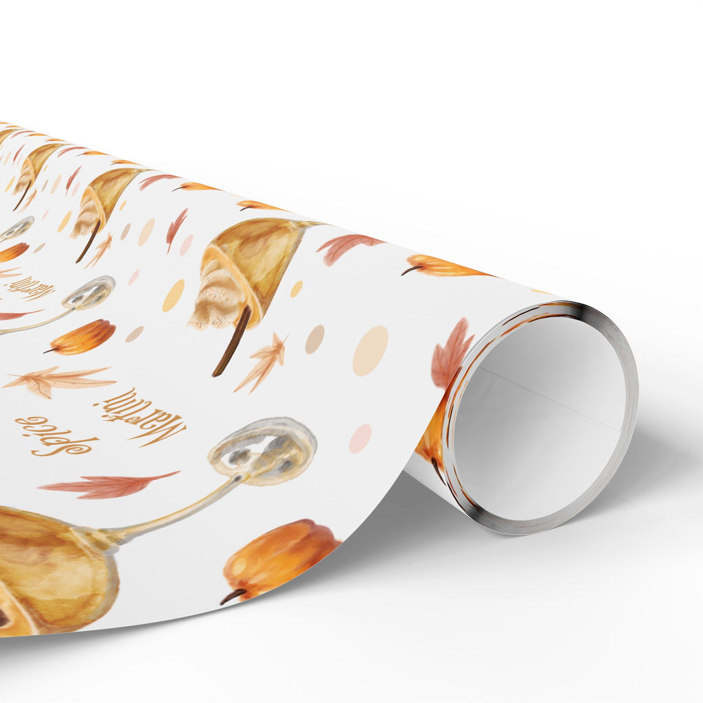 Pumpkin Spice Martini Wrapping Paper Roll – White Pumpkin Collection Inspired Design