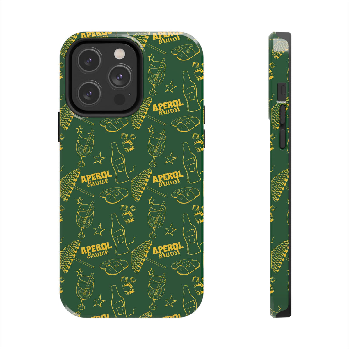 Aperol Brunch Tough Phone Case — Green Aperol Inspired Cover