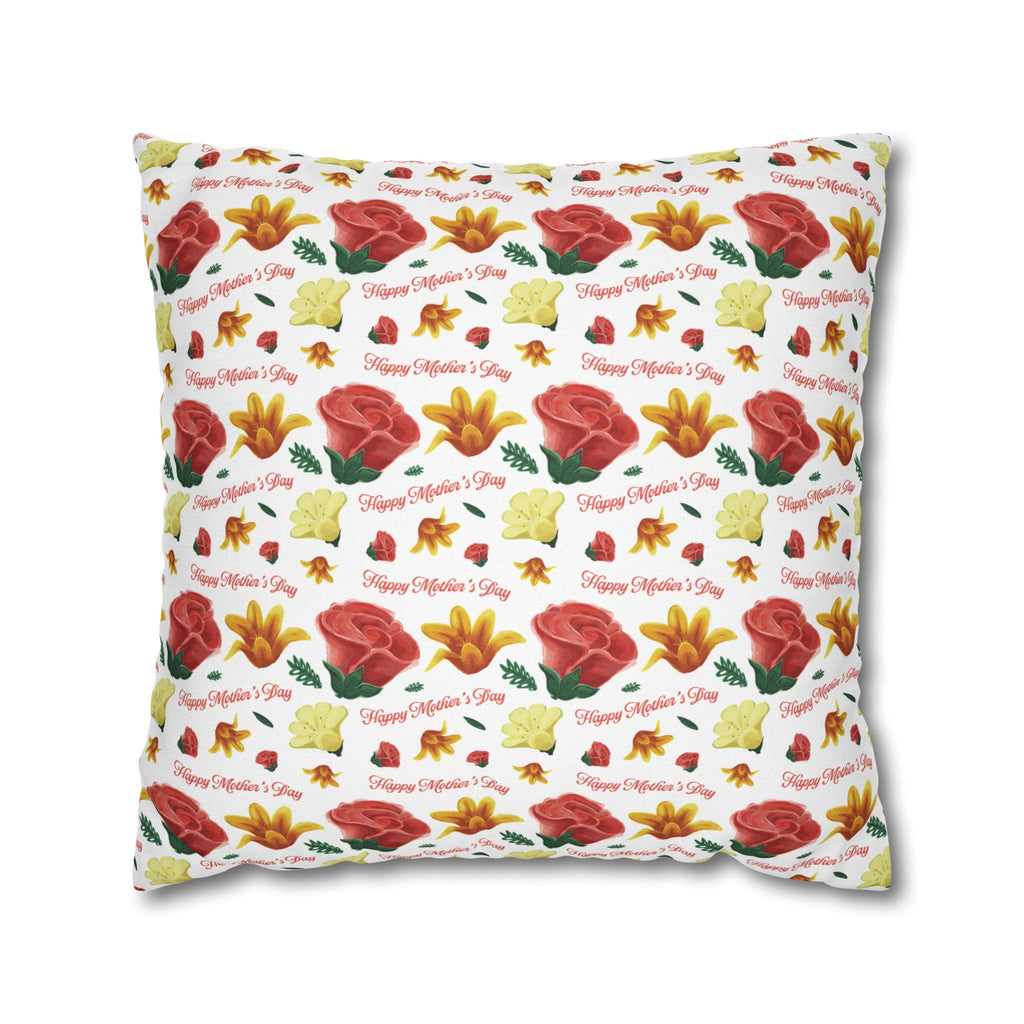 Gift for Mom Floral Throw Pillow Cover – Mother’s Day Botanical Cushion | Spring Home Decor