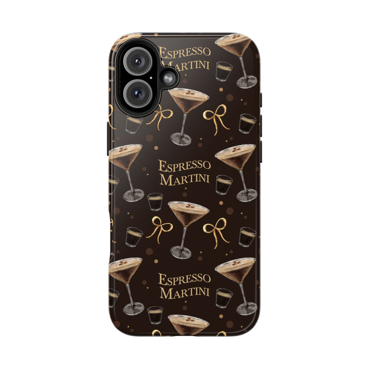 Espresso Martini Tough Phone Case — Dark Brown Espresso Collection Inspired Design