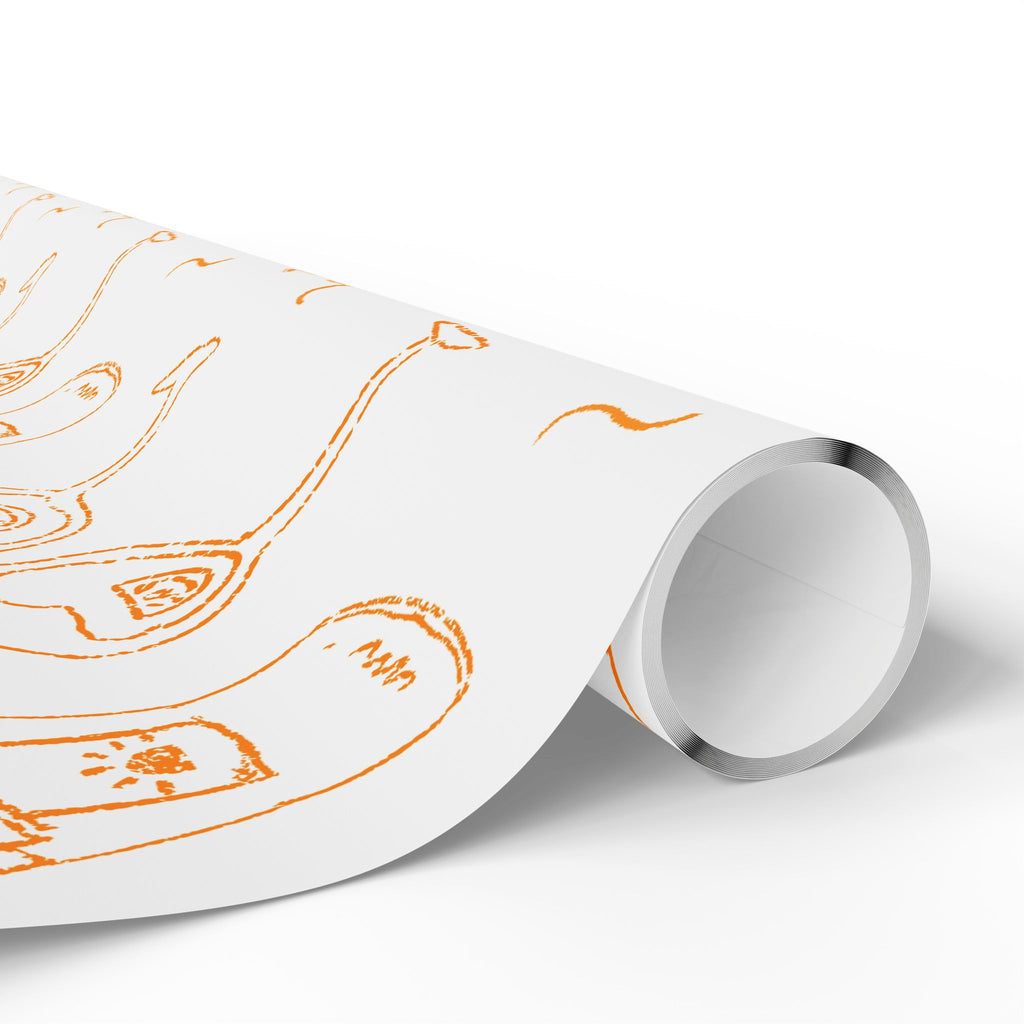 Cin Cin Peel Wrapping Paper Roll — White Cin Cin Brunch Collection Inspired Design