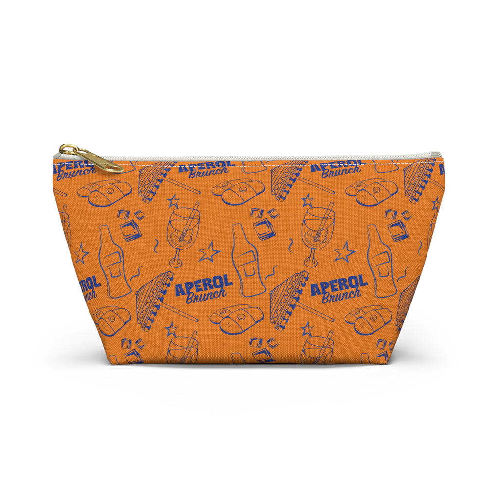Aperol Brunch Accessory Pouch — Orange Aperol Inspired Design
