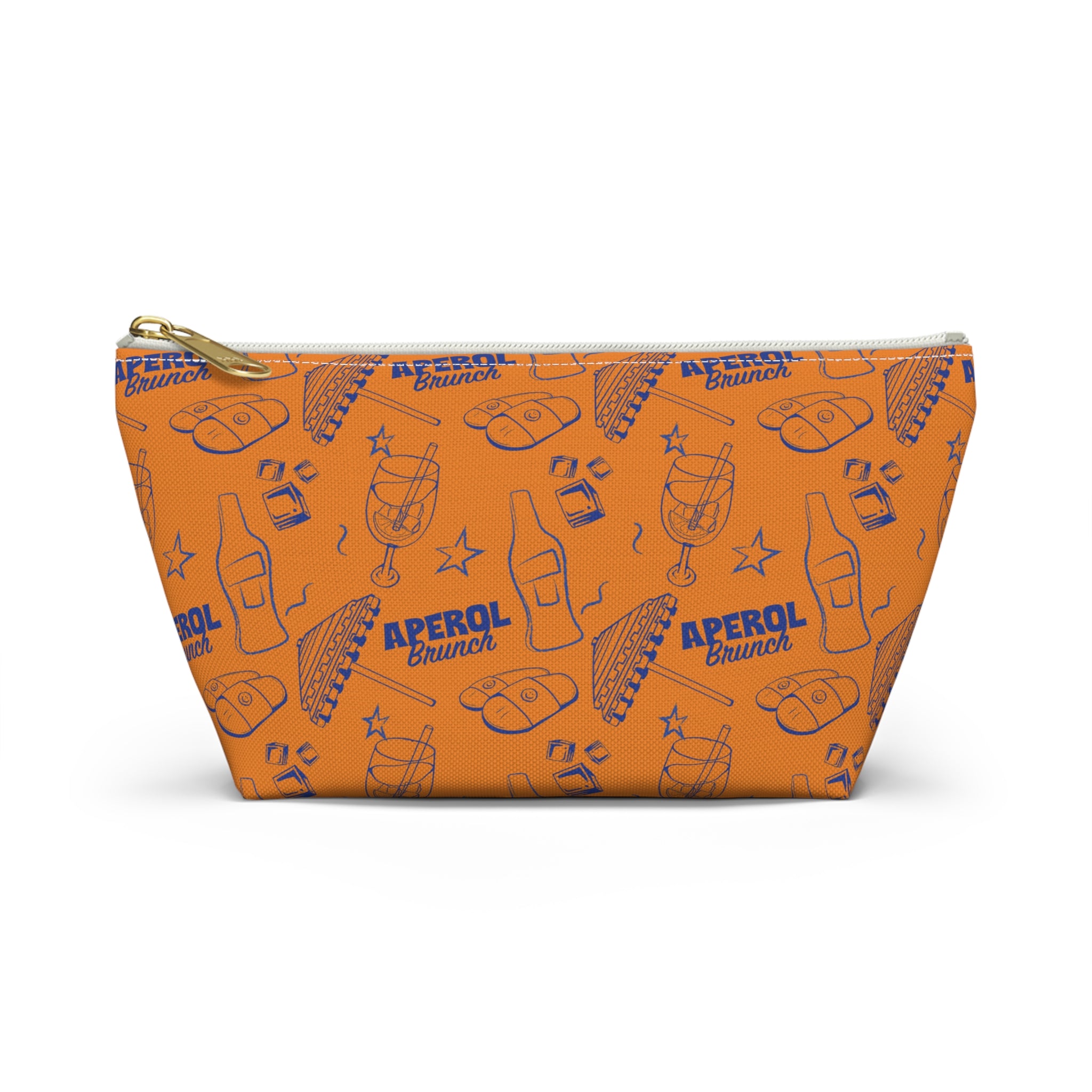 Aperol Brunch Accessory Pouch — Orange Aperol Inspired Design