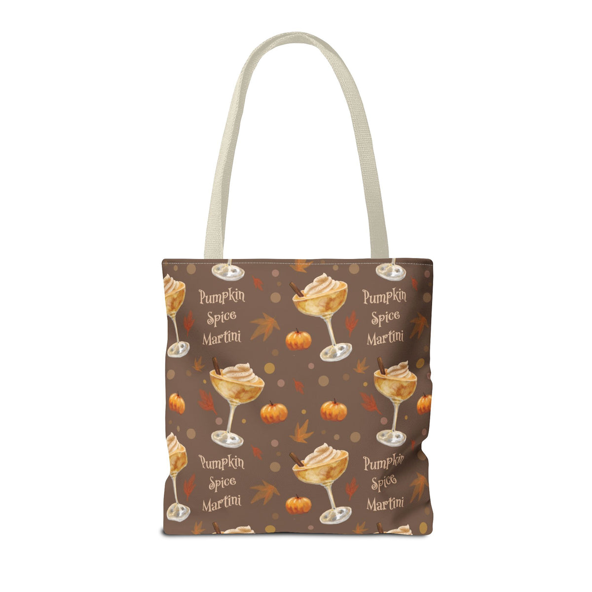 Pumpkin Spice Martini Tote Bag — Brown Pumpkin Collection Inspired Design