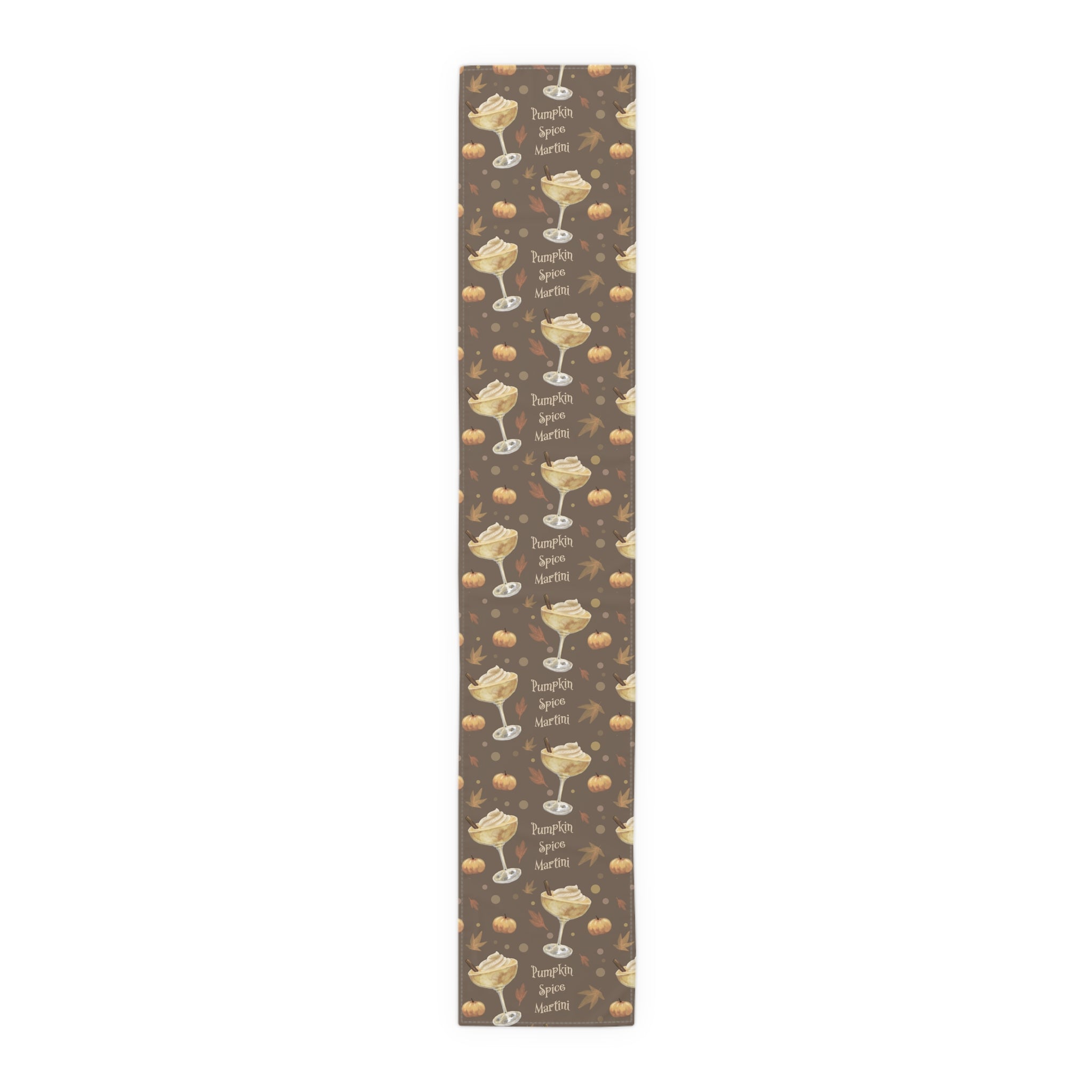 Pumpkin Spice Martini Table Runner — Brown Pumpkin Collection Inspired Design