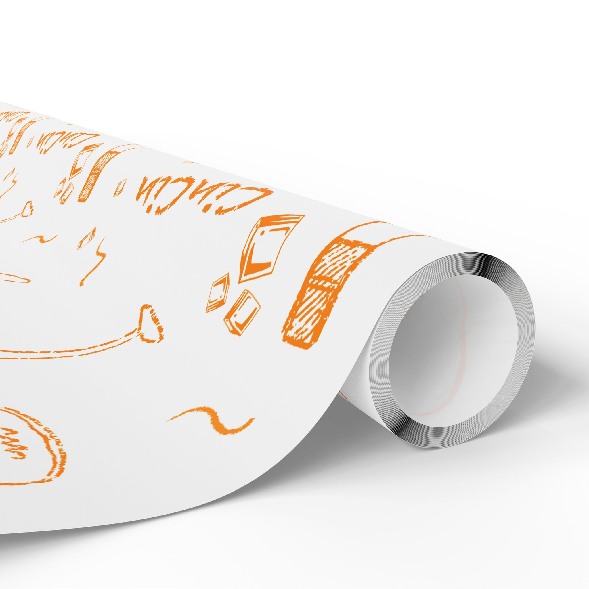 Cin Cin Peel Wrapping Paper Roll — White Cin Cin Brunch Collection Inspired Design