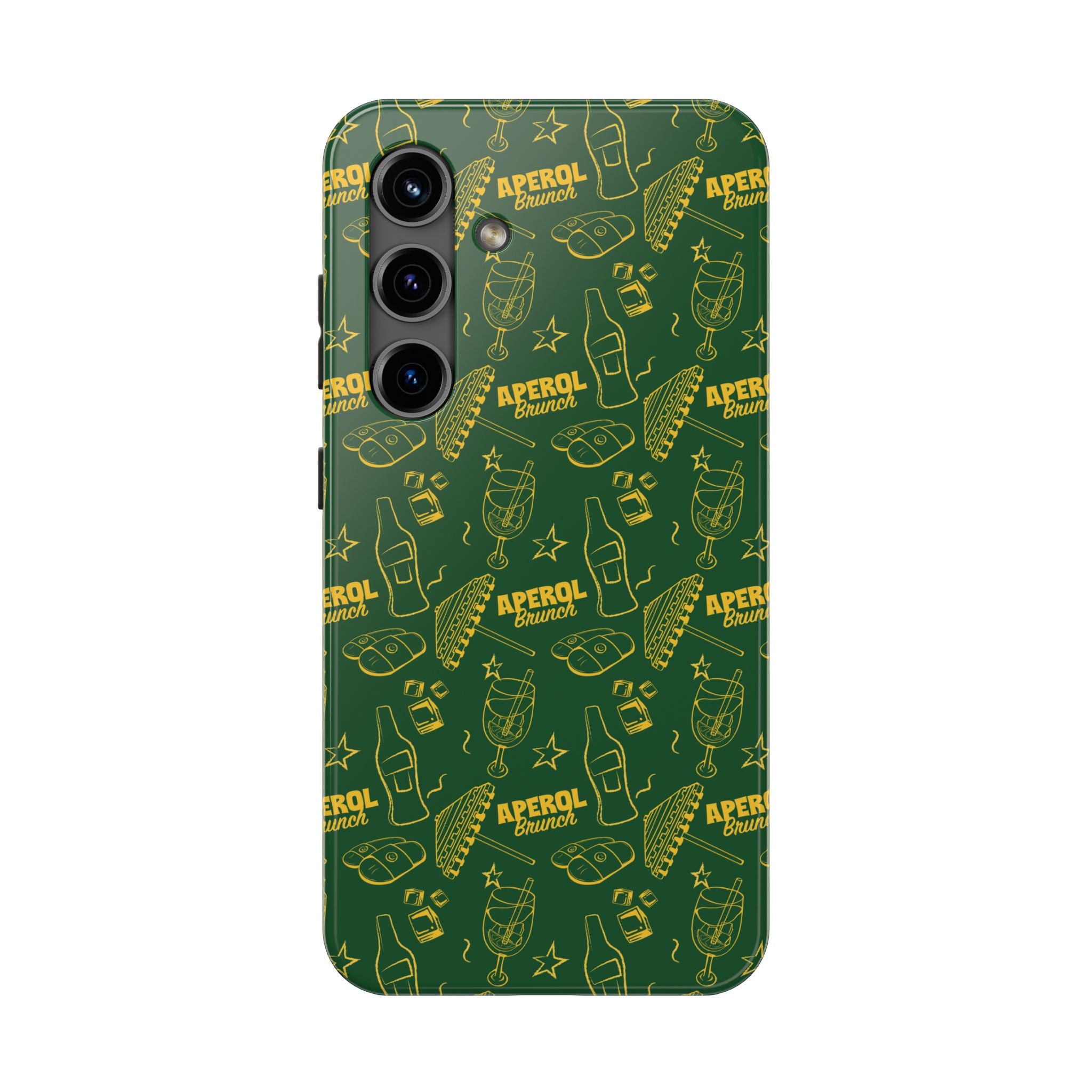 Aperol Brunch Tough Phone Case — Citrus Cocktail Protective Cover