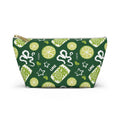 Lime Fruit Brunch Pouch w T-bottom — Green Aperol Inspired Design