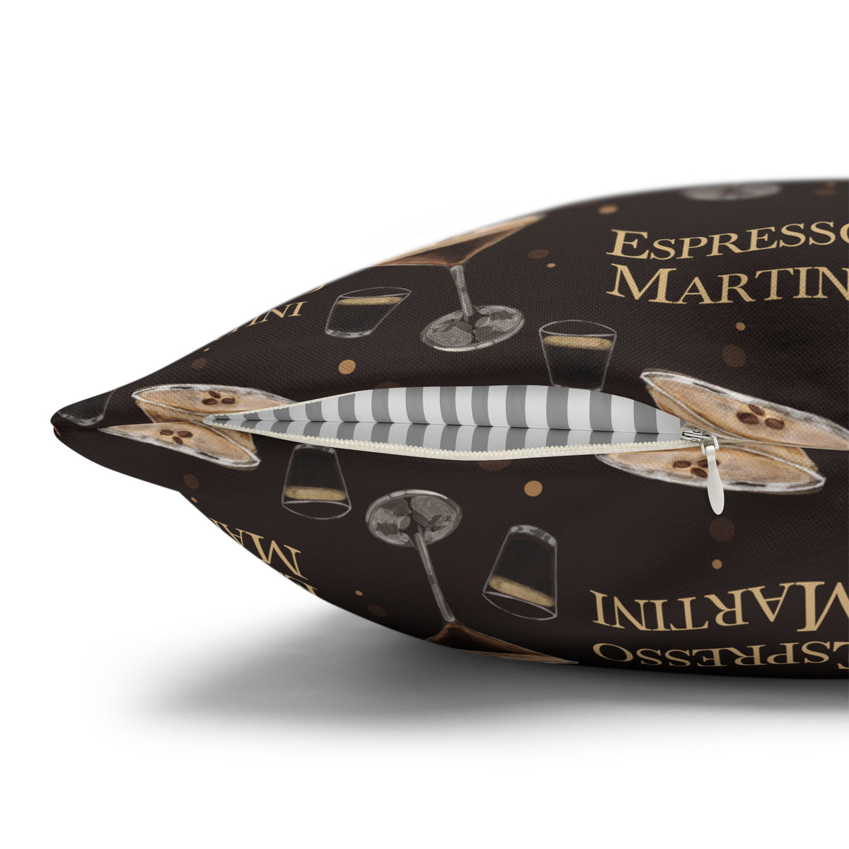 Espresso Martini Pillowcase — Dark Brown Espresso Collection Inspired Design