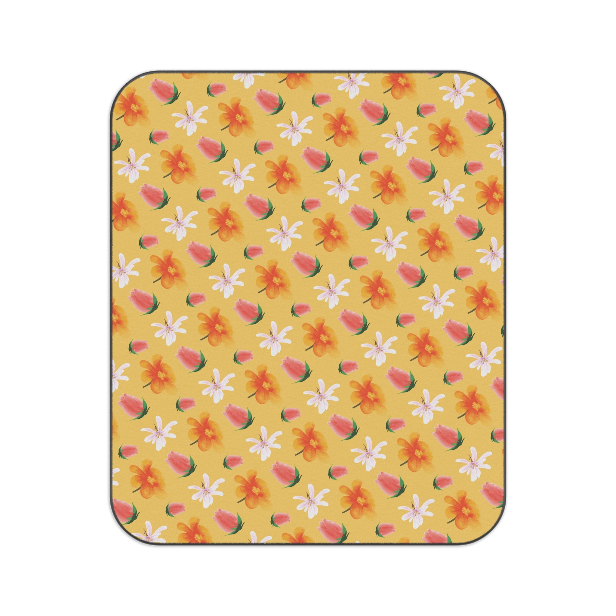 Tropical Floral Picnic Blanket — Outdoor Throw