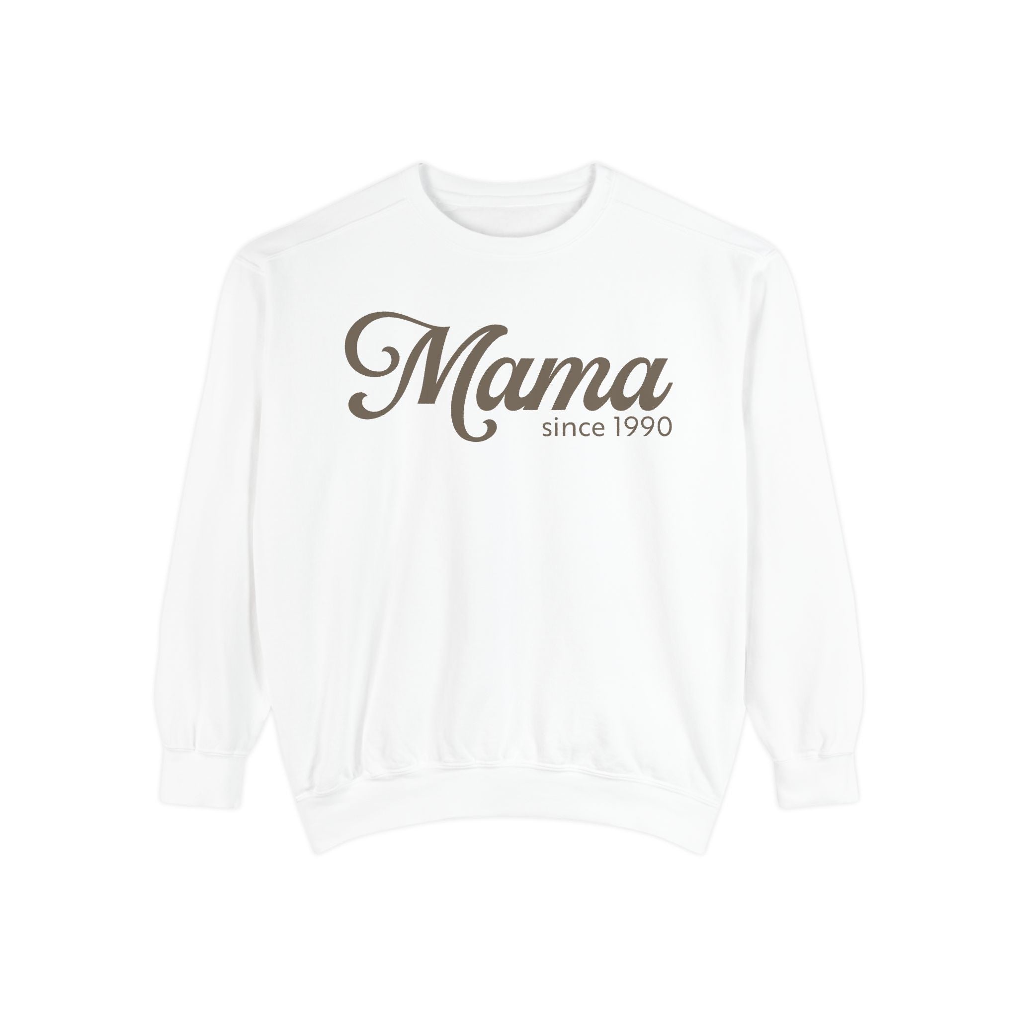 Mama Since 1990 Sweatshirt – Vintage Mom Crewneck Sweatshirt | Minimal Mama Gift for Mother’s Day