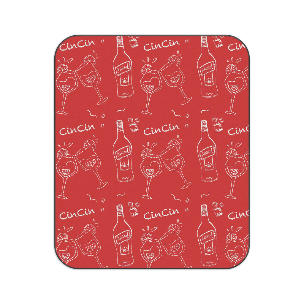 Cin Cin Cocktail Picnic Blanket — Red Aperol Inspired Design