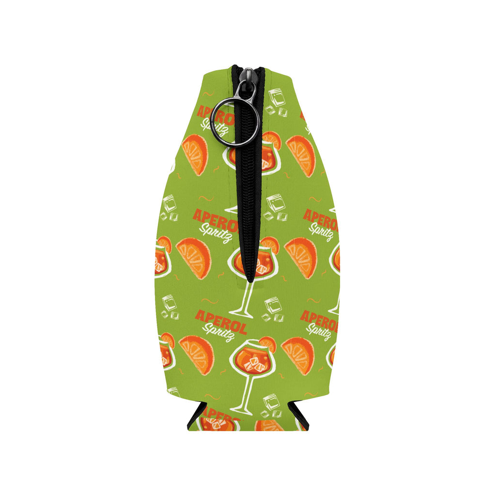 Aperol Spritz Zip-Up Bottle Cooler Sleeve - Green Spritz Collection Inspired Design