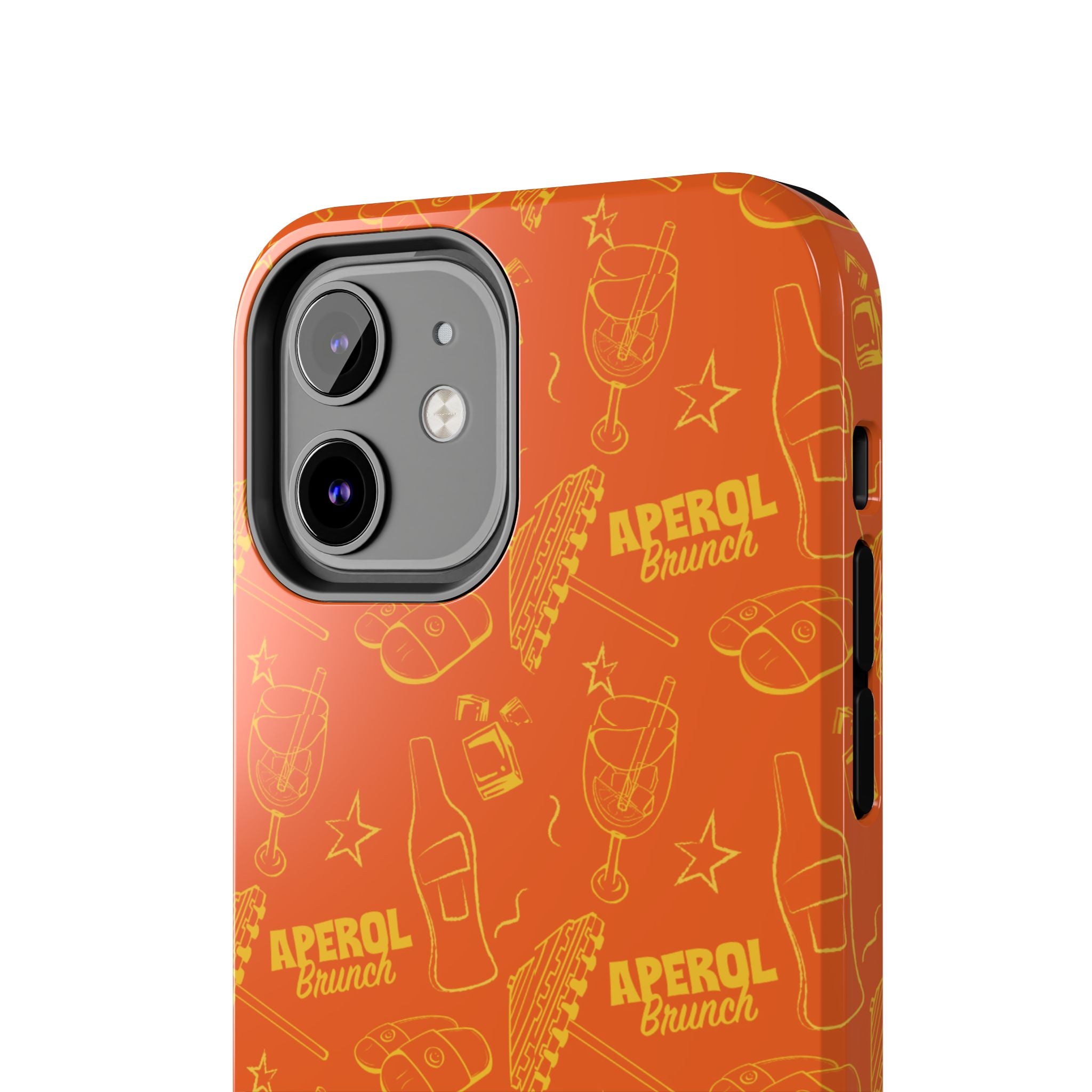 Aperol Brunch Collection Tough Phone Case - Orange and Yellow Brunch Inspired Design