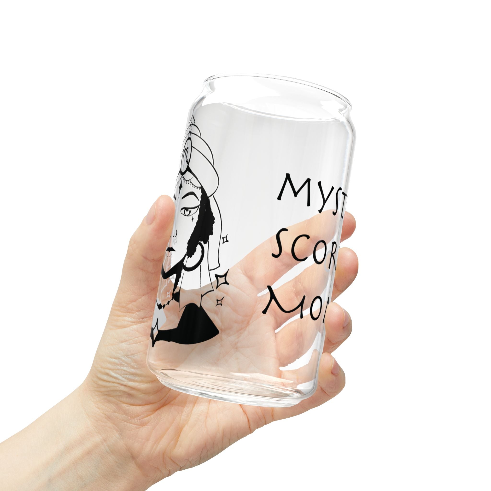 Scorpio Mom Gift – 16oz Zodiac Sipper Glass for Mom | Astrology Glass Cup