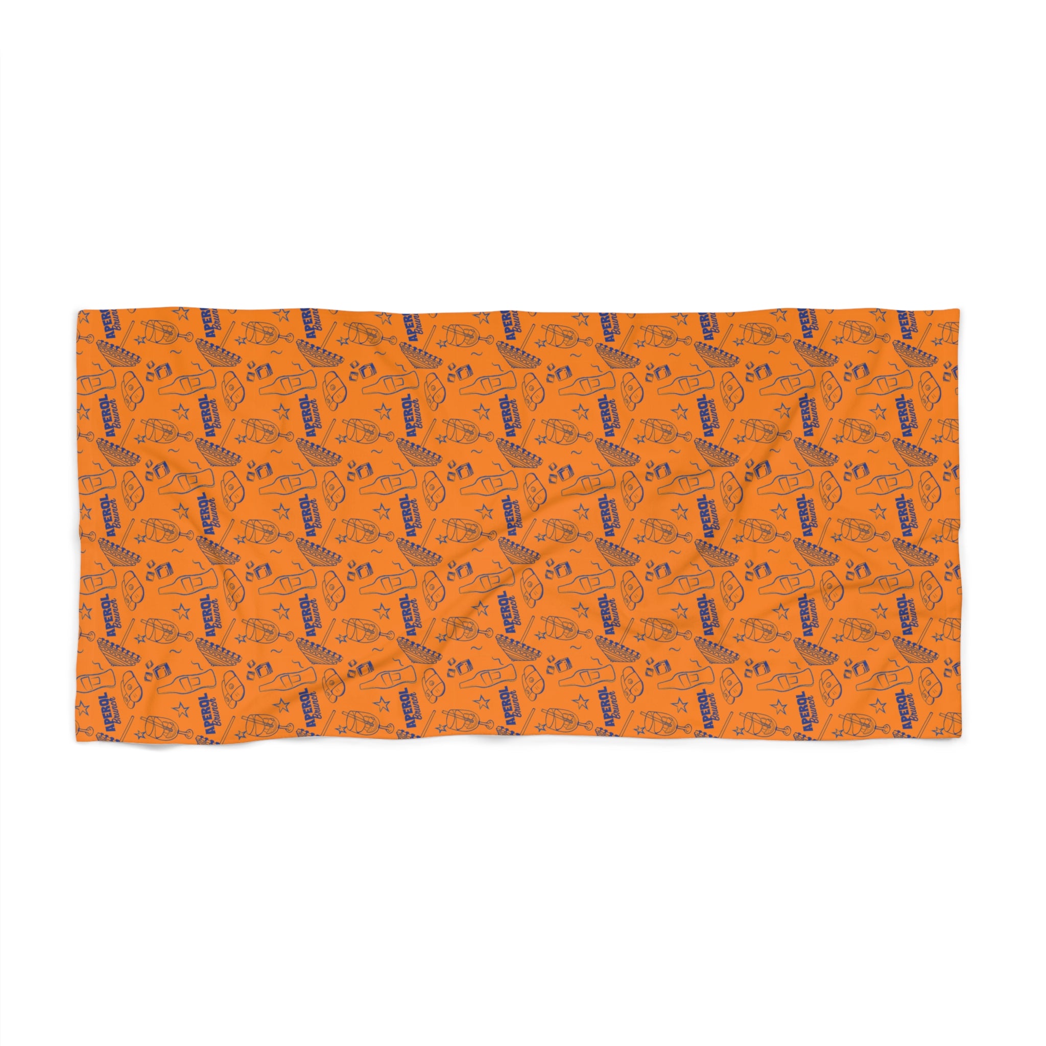 Aperol Brunch Beach Towel – Tropical Orange Summer Towel