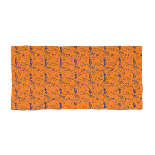 Aperol Brunch Beach Towel – Tropical Orange Summer Towel