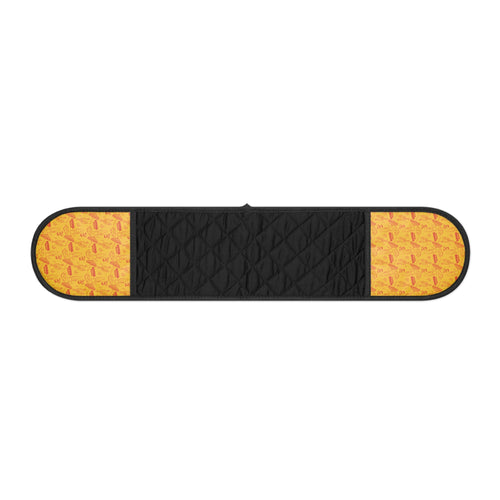 Aperol Brunch Yellow Double Oven Mitt — Citrus Kitchen Decor