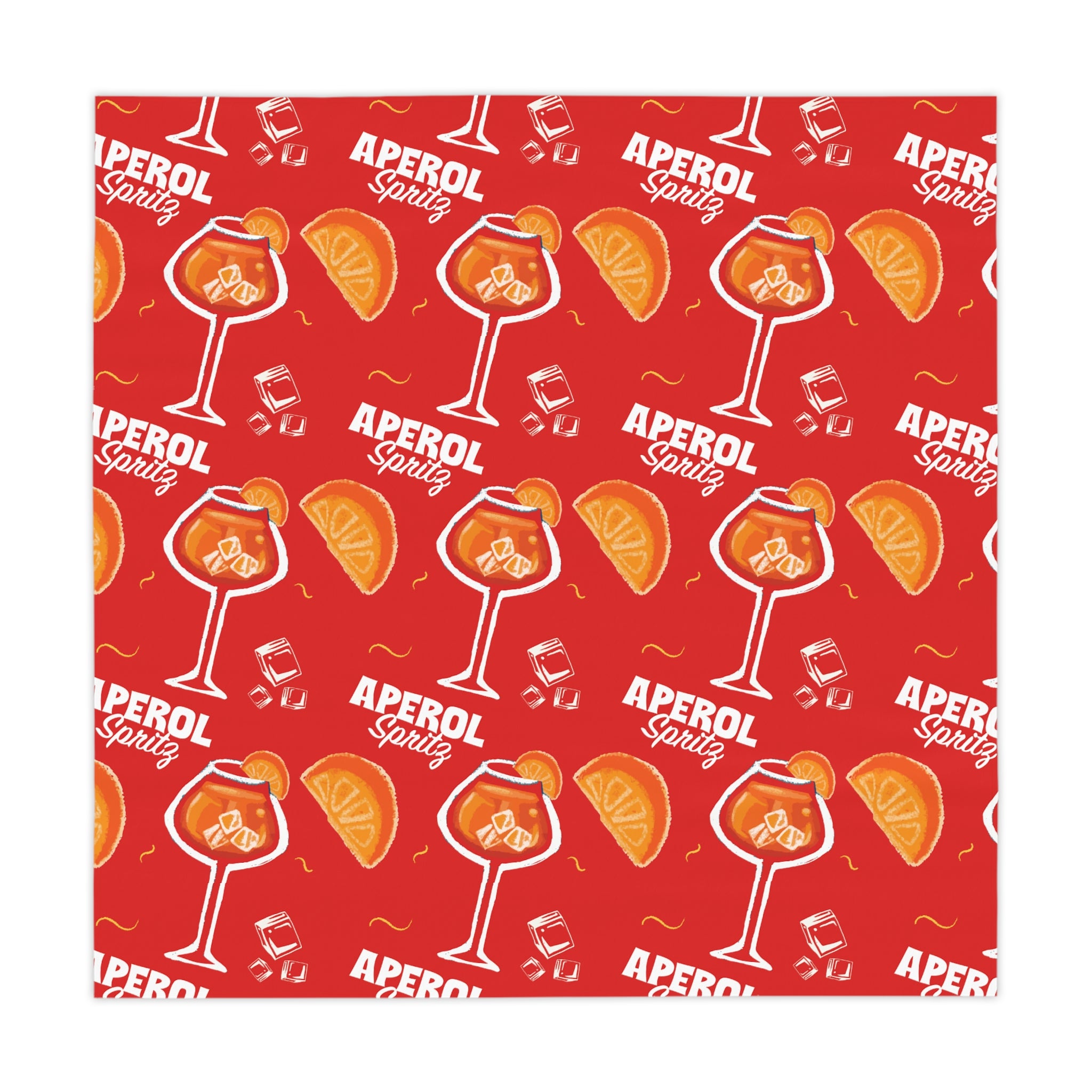 Aperol Spritz Tablecloth — Aperol Red Collection Inspired Design
