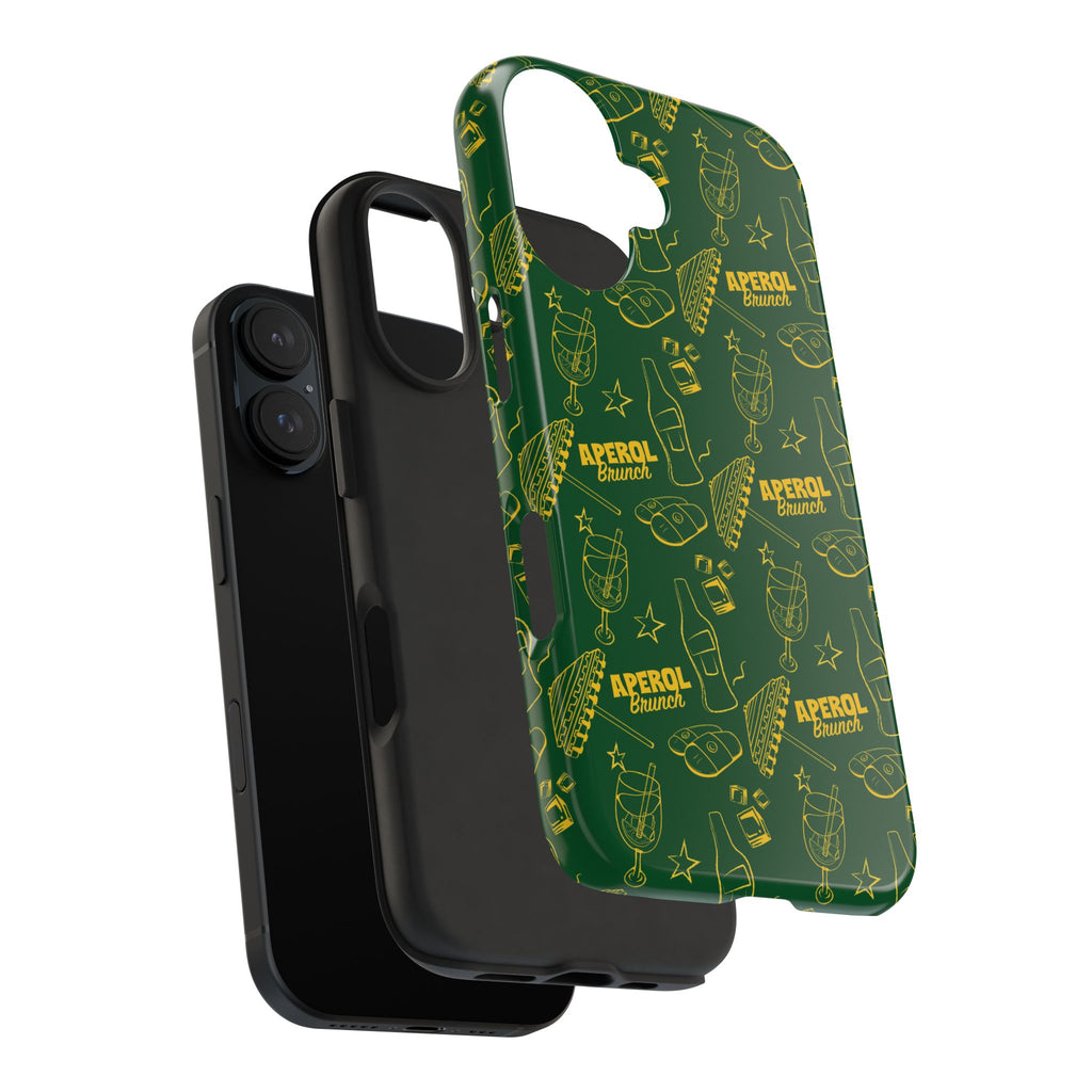 Aperol Brunch Tough Phone Case — Green Aperol Inspired Cover