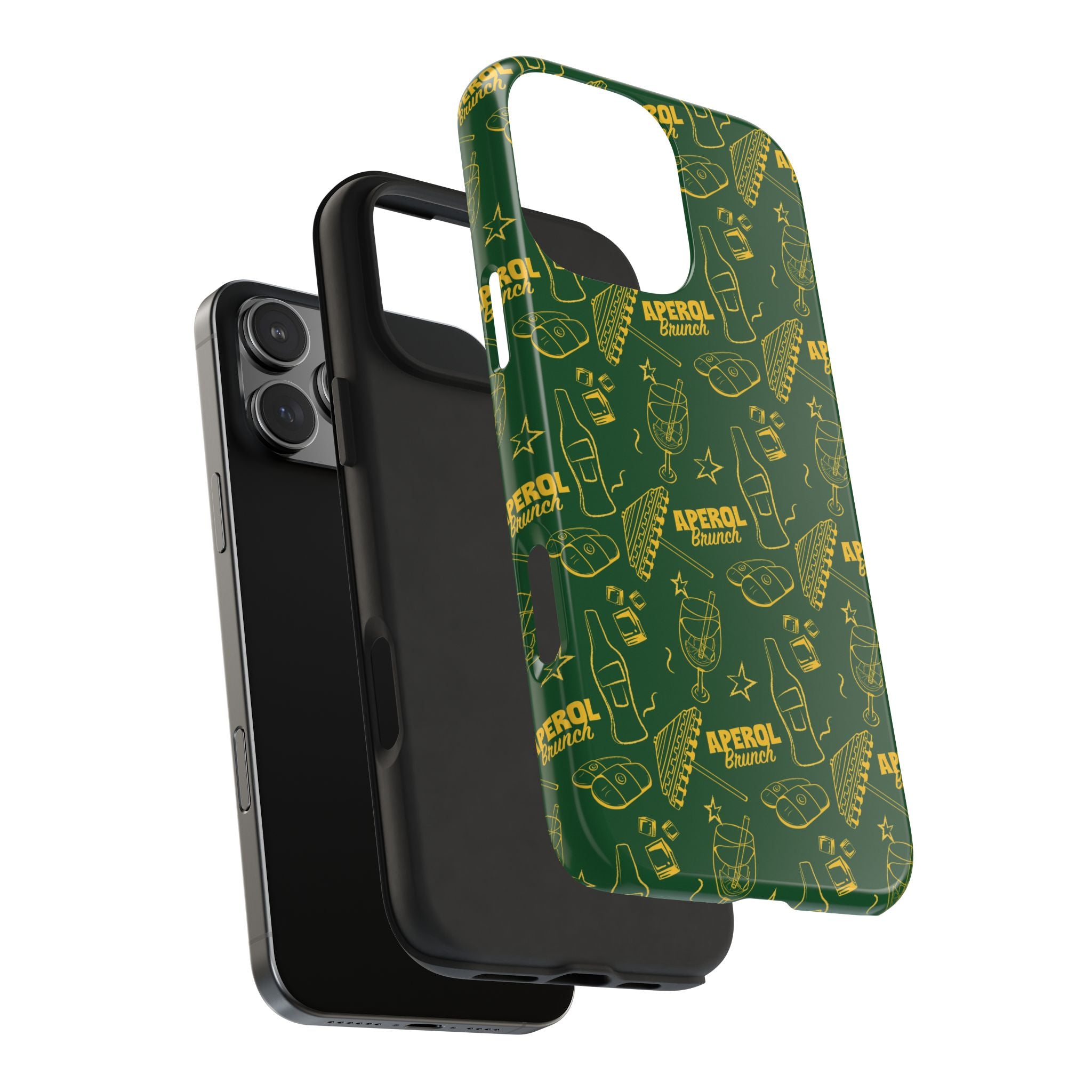 Aperol Brunch Tough Phone Case — Citrus Cocktail Protective Cover