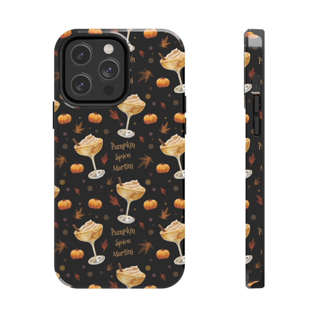Pumpkin Spice Martini Tough Phone Case — Black Pumpkin Collection Inspired Design