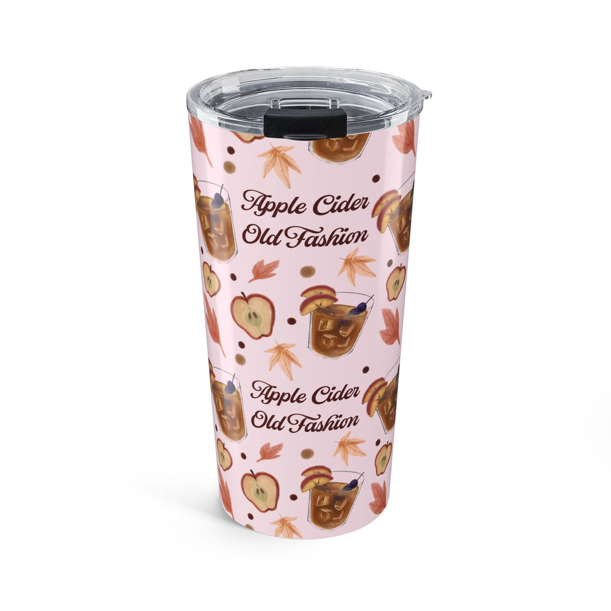 Apple Cider Old Fashioned 20oz Tumbler — Light Pink Apple Cider Collection Inspired Design