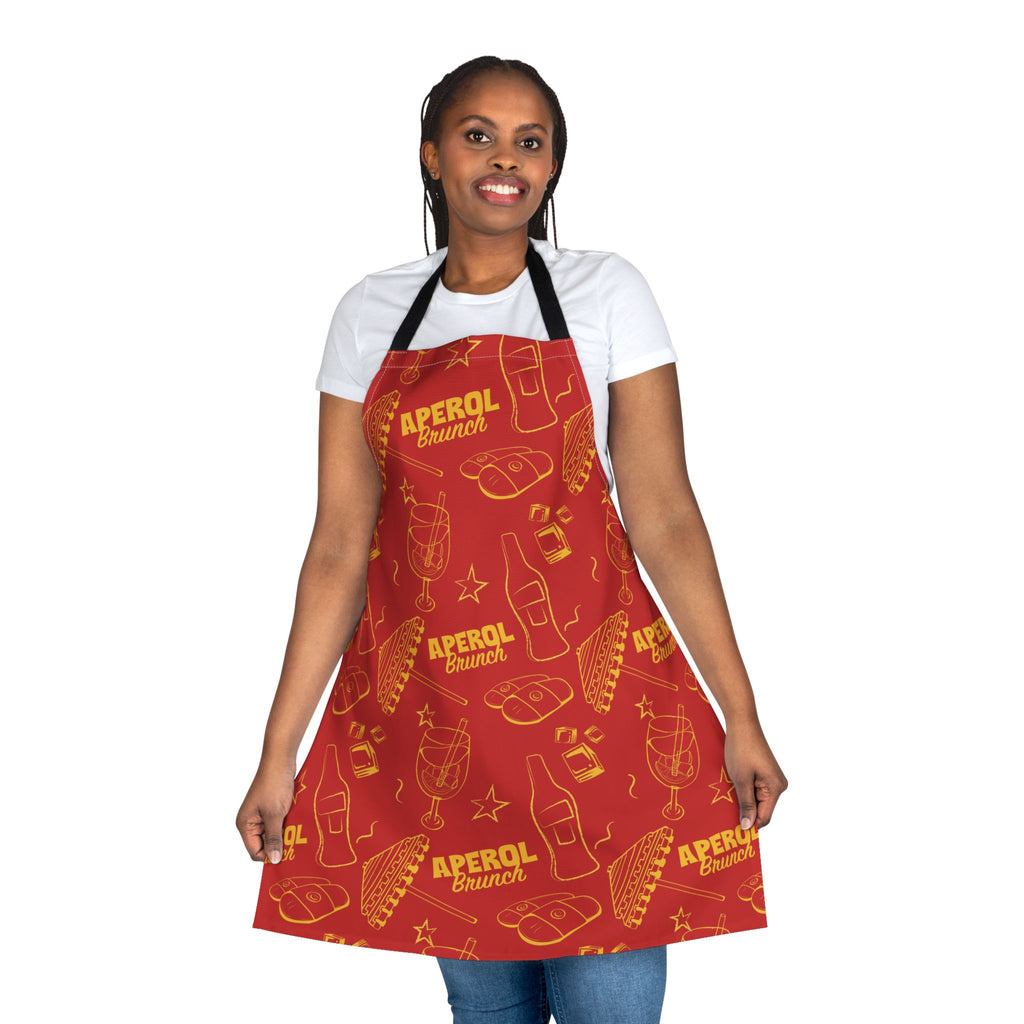 Aperol Brunch Apron — Red Brunch Collection Inspired Design