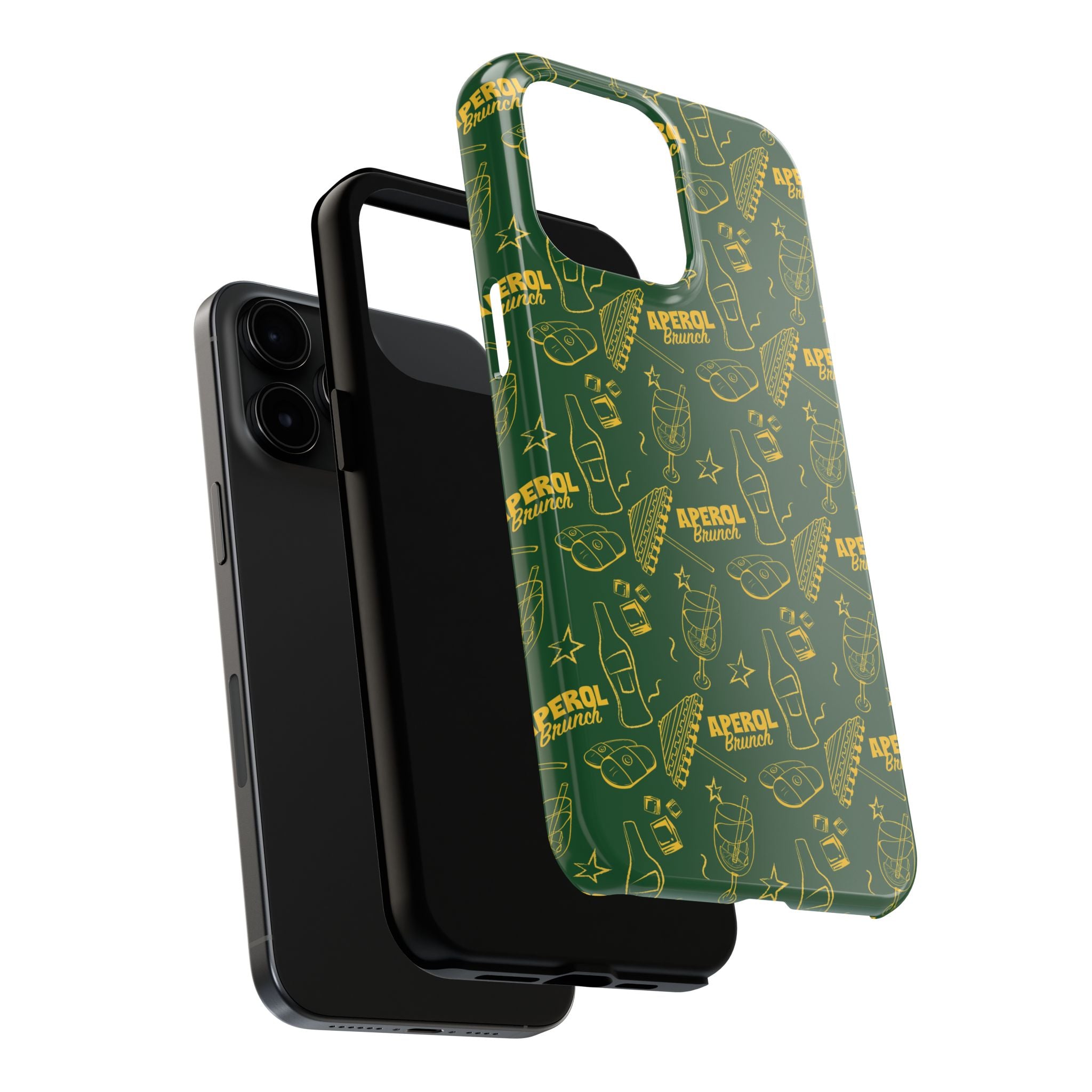 Aperol Brunch Tough Phone Case — Citrus Cocktail Protective Cover