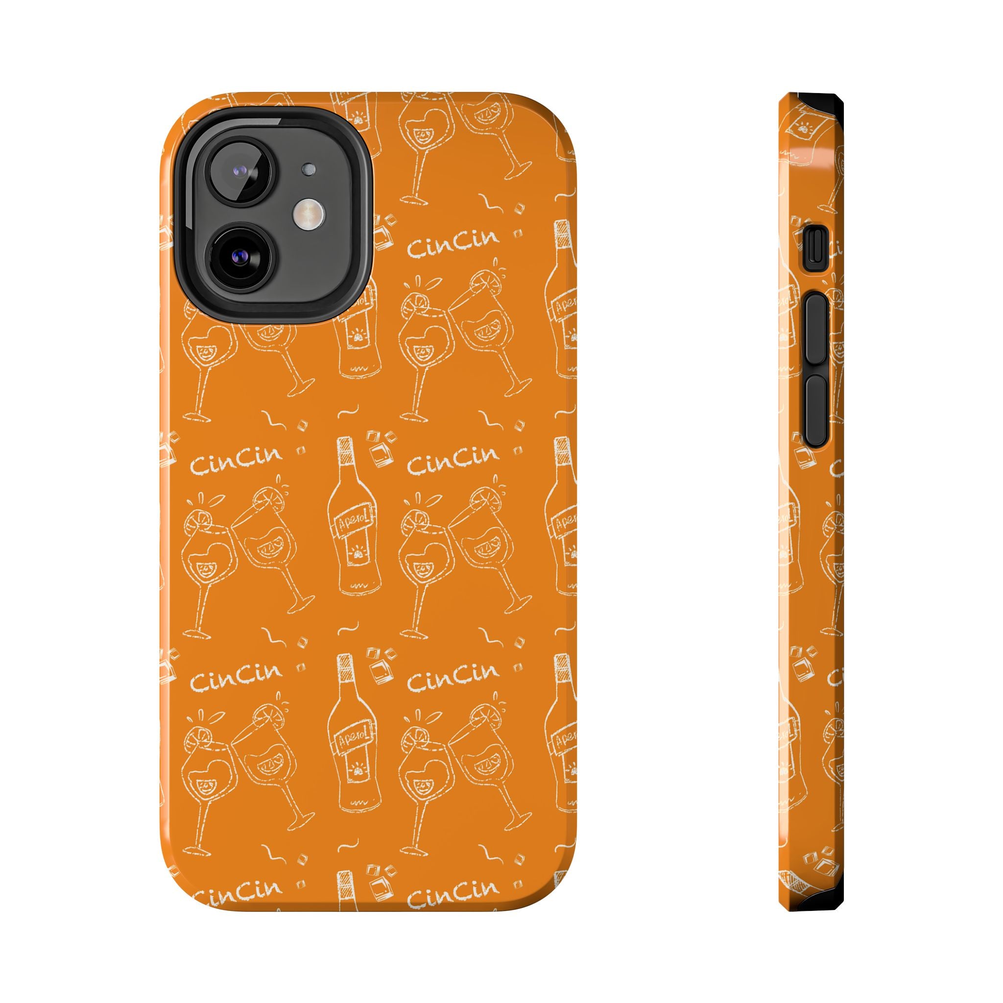 Cin Cin Spritz Tough Phone Case — Orange Citrus Cocktail Pattern