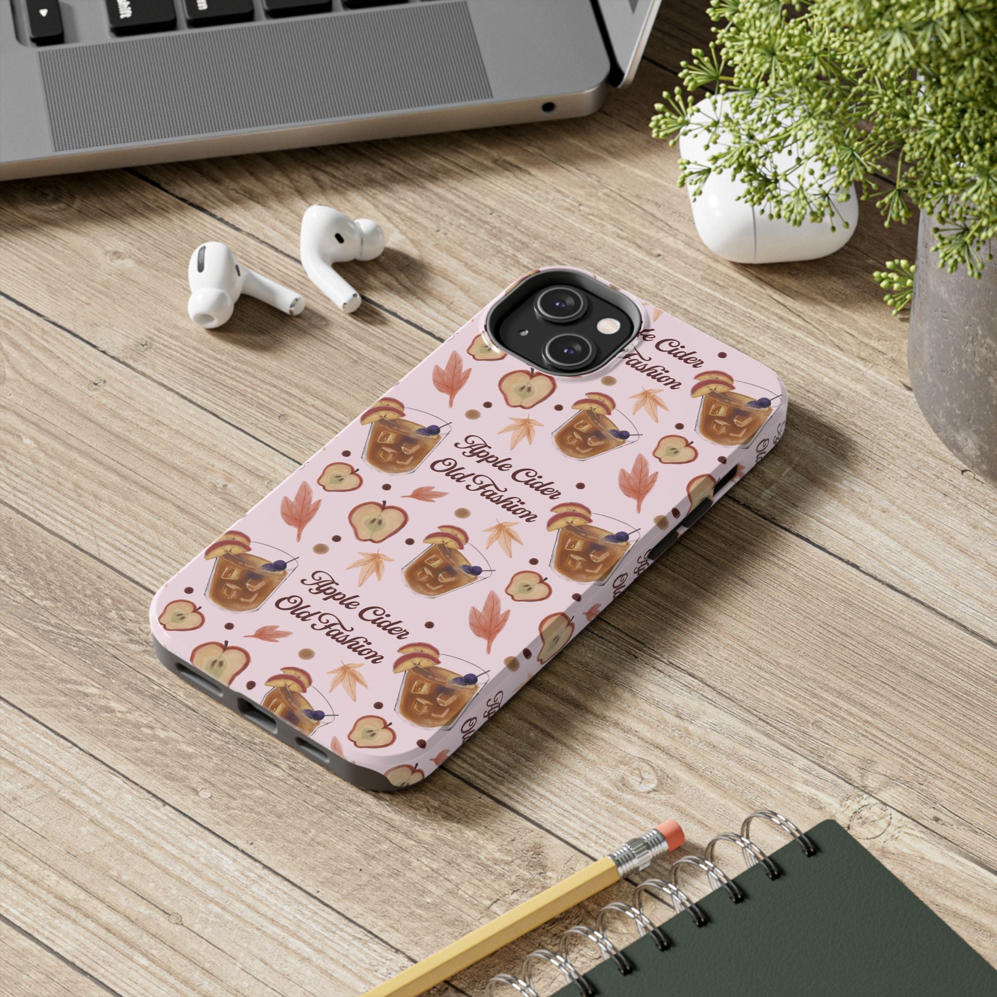 Apple Cider Old Fashioned Tough Phone Case – Light Pink Apple Cider Collection Inspired Design
