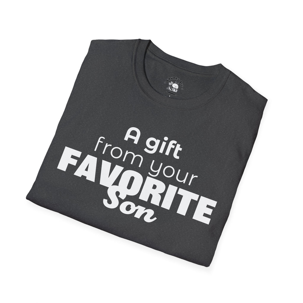 Favorite Son Gift for Mom T-Shirt – Funny Mother’s Day Shirt from Son | Mom Graphic Tee