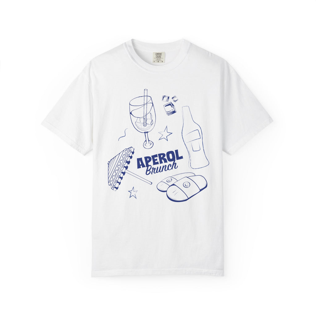 Aperol Brunch Graphic T-Shirt — Retro Spritz Party Tee