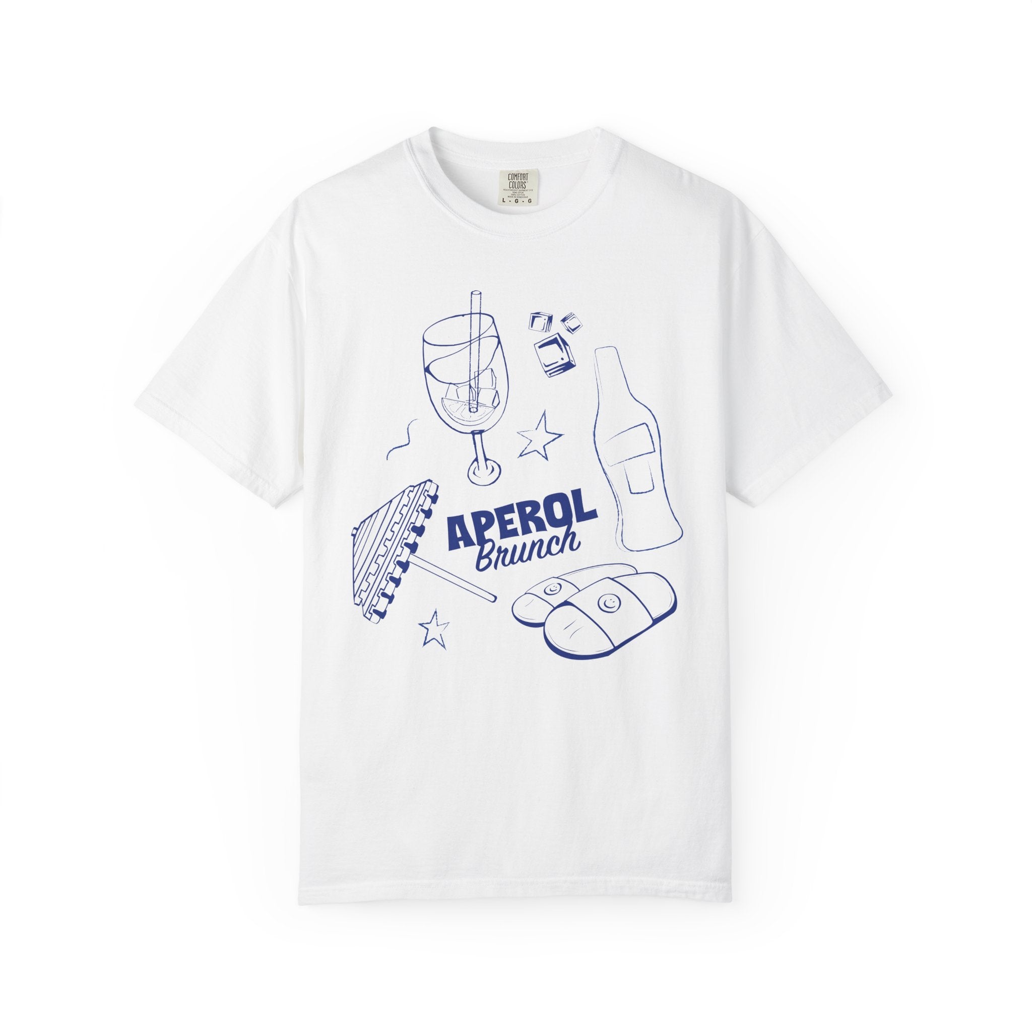 Aperol Brunch Graphic T-Shirt — Retro Spritz Party Tee