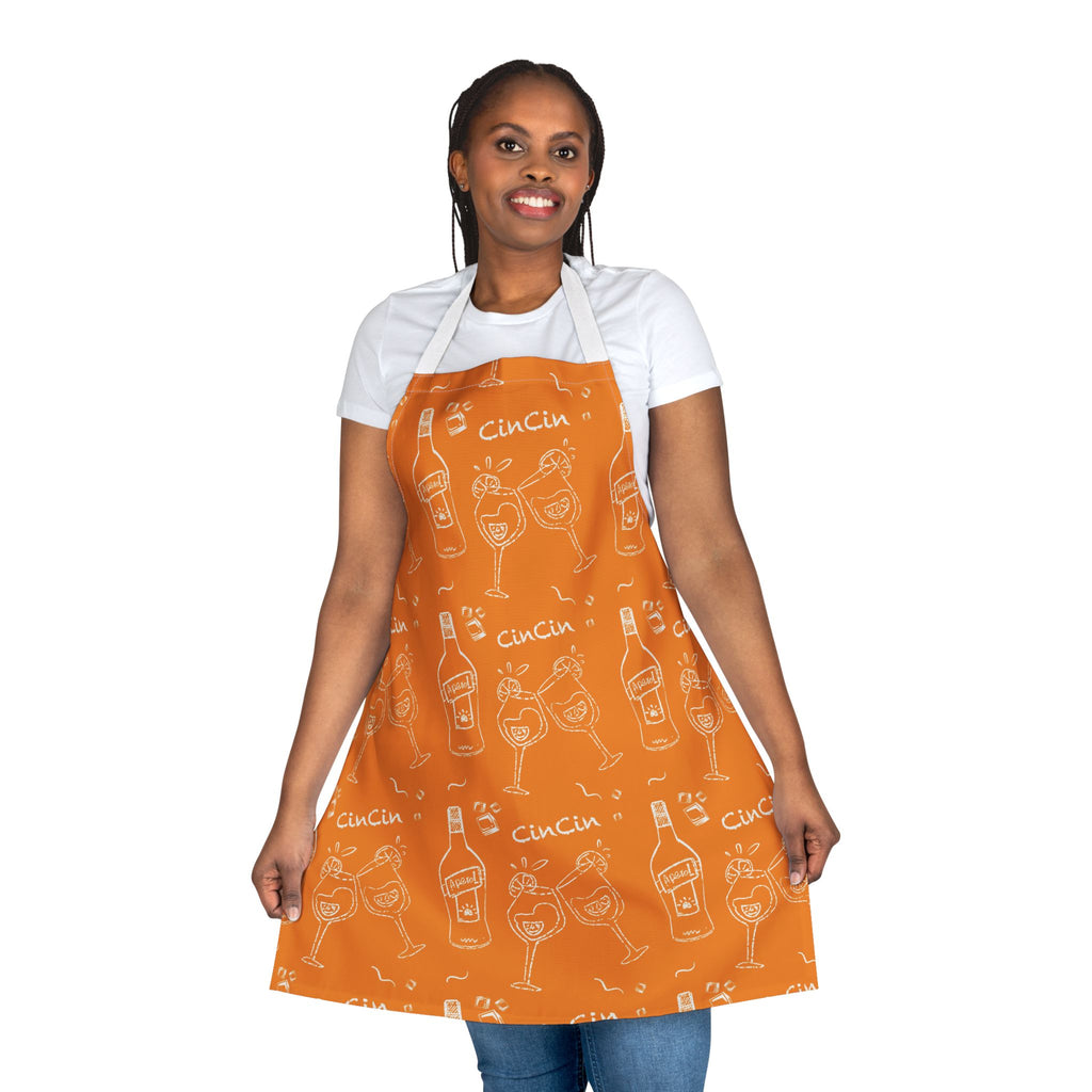 Cin Cin Apron — Orange Cin Cin Collection Inspired Design